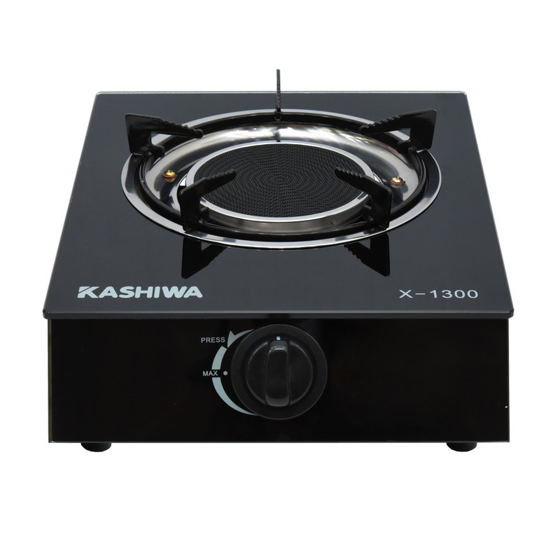 Kashiwa เตาแก๊ส หัวเดี่ยว หัวอินฟาเรด X-1300 เตาแก๊ส กระจกนิรภัย หัวเดี่ยว หัวอินฟาเรด