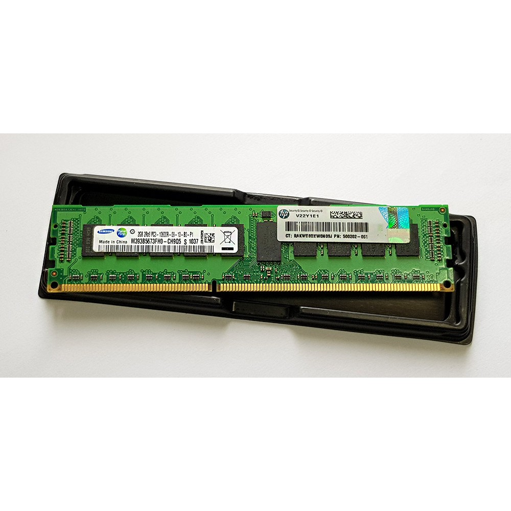แรม Reg Ecc 2GB 2Rx8 PC3-10600R-09-10-B0-P1 Samsung มือสอง ใส่บอร์ด X79 Workstation HP Z420 Z620 Del