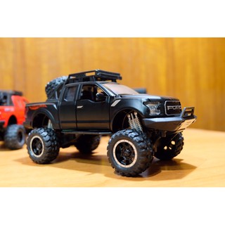 โมเดลรถ Ford Raptor F-150 ยกสูง scale 1:32 โมเดลรถเหล็ก โมเดลรถ พร้อมส่ง