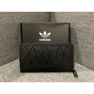 🐇ADIDAS 3D WALLET Y2018🍌กระเป๋าสตางค์ใบยาว ซิปรอบ  สีดำ