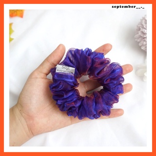 🧵 แฮนเมด 🌗🍇 ไซส์ M  ยางรัดผมโดนัทรุ่นทูโทน - 2 tone scrunchies