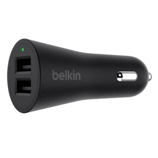 Belkin Dual USB Port In-Car Auto-Charger 4.8A/24W - Black