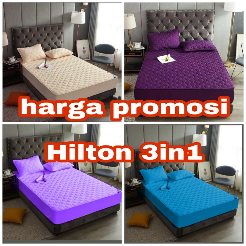 ผ้าปูที่นอน Cadar Hilton Queen ขนาด/คิงไซส์ harga คุณภาพเยี่ยม ราคาดีที่สุด