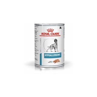 Royal canin  Hypoallergenic 410 G อาหารกระป๋องสำหรับสุนัขแพ้อาหาร