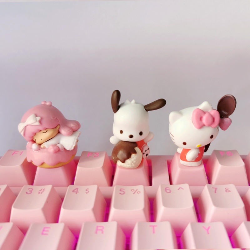 ปุ่มกดคีย์บอร์ด ลายการ์ตูน Cinnamoroll kittycat ESC แฮนด์เมด