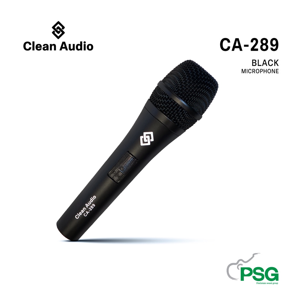 CLEAN AUDIO:CA-289 BLACK ไมโครโฟนไดนามิค Dynamic Microphone