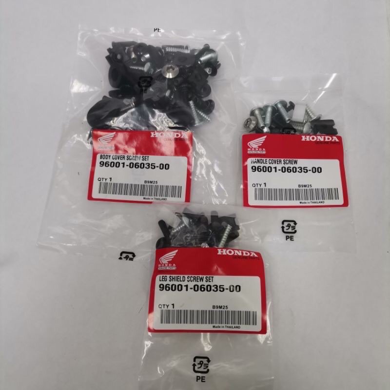 HONDA RS150 COVERSET SCREW COVER SET SCREW BODY COVER BODYCOVER SCREW SET FRAME SCREW RS-150 RS 150 
