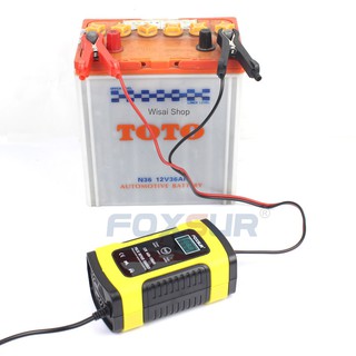 FOXSUR เครื่องชาร์จอัจฉริยะและซ่อมแบตเตอรี่รถยนต์ Pulse Repair Charger 12V 4-100Ah รุ่น FBC1205D