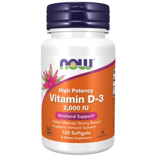 Vitamin D-3 2000 IU Softgels ช่วยเสริมสร้างกระดูก ป้องกันกระดูกพรุน ป้องกันกระดูกบาง ช่วยเพิ่มภูมิคุ้มกันหวัด