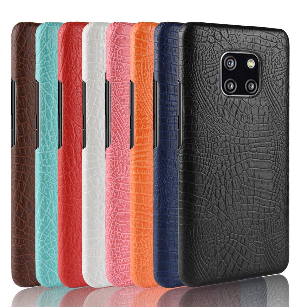 Huawei Mate 20 Pro / Mate20 เคสแฟชั่น ลายหนังจระเข้ แข็ง PC PU ฝาหลัง พลาสติกแข็ง เคสโทรศัพท์