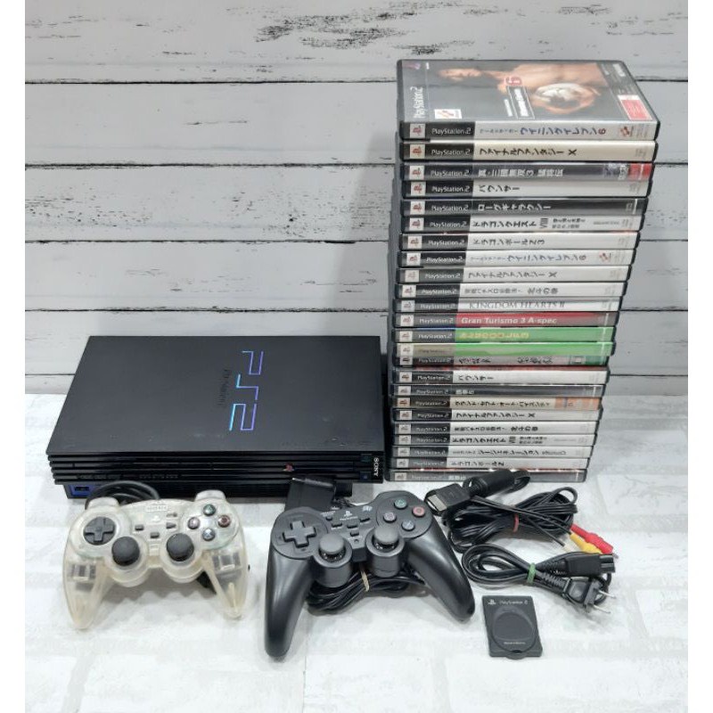 (ลดล้างสต๊อก) เครื่อง PS2 Sony PlayStation 2 เล่นแผ่นแท้ เล่นก๊อปไม่ได้ พร้อมแผ่นเกมแท้ 50 แผ่น ไฟไทยได้ พร้อมเล่น เพทู