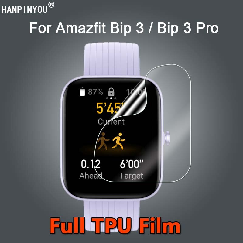 สําหรับ Amazfit Bip 3 สมาร์ทวอทช์ Ultra ใส บาง ป้องกันรอยขีดข่วน นิ่ม TPU ฟิล์มไฮโดรเจล ป้องกันหน้าจอ - ไม่ใช่กระจกนิรภัย