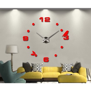 นาฬิกา DIY 120 cm. ลายนกและเมล็ดพันธุ์ BIRD AND SEED DIY  STICKER WALL CLOCK