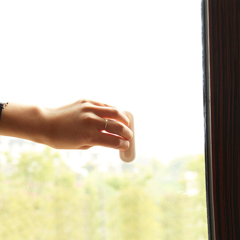 ที่เปิดหน้าต่าง มือจับเสริม มีกาวในตัว 4 ชิ้น / ที่เปิดหน้าต่าง กระจก พลาสติก ABS เครื่องมือลิ้นชัก / ตู้โชว์ลิ้นชัก มือจับประตูบานเลื่อน