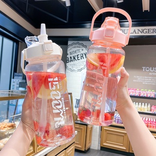 💥SALE💥 ML-131 ขวดน้ำ ขวดน้ำขนาดใหญ่ 1500 ML. พร้อมหลอด มีมาตรบอกระดับน้ำ สไตล์สปอร์ต กระบอกน้ำดื่ม แบบพกพา