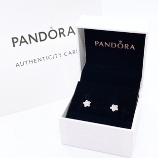 ต่างหูดาว pandora พร้อมส่ง แถมกล่อง