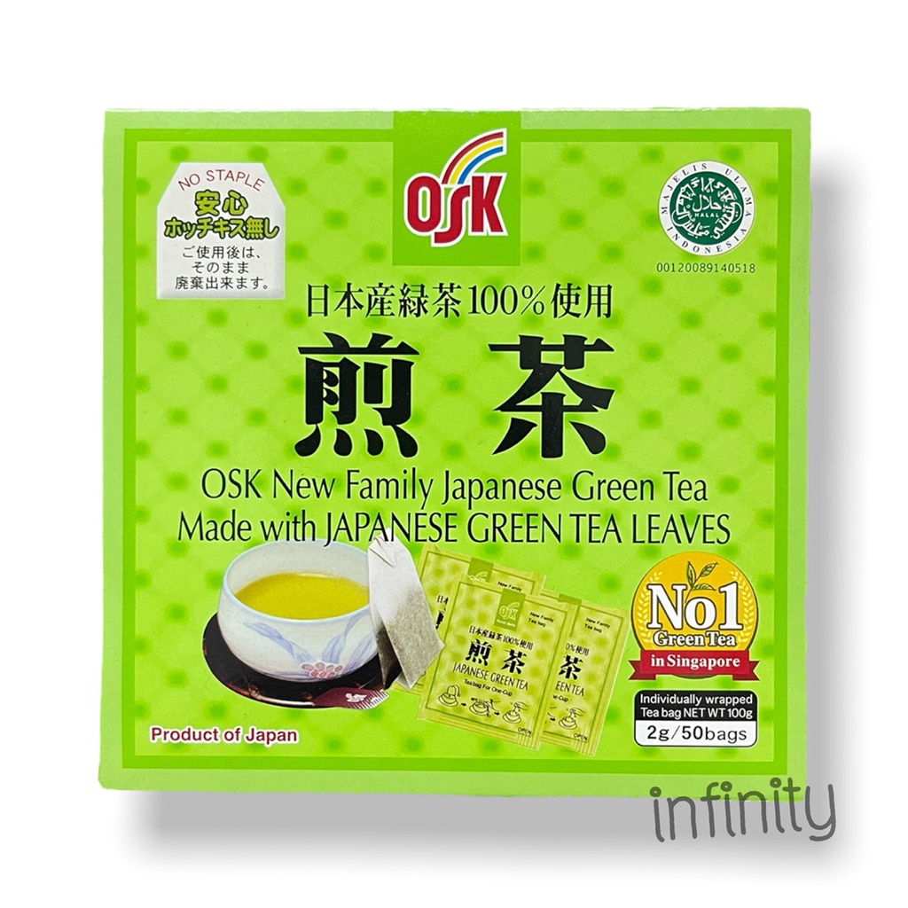 JAPANESE GREEN TEA  LEAVES /ชาเขียวญี่ปุ่นบรรจุซอง OSK