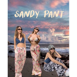 sandy pant ลายดอก3สี