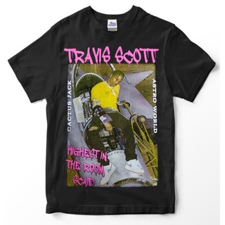 เสื้อยืดโอเวอร์ไซส์Travis scott 2 BAND เสื้อยืด - CACTUS JACK / Premium Tshirt travis scott / highest in the room / BAND