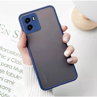 เคสมือถือ Case Vivo Y01 เคสโทรศัพท์ วีโว่ เคสกันกระแทก ปุ่มสีผิวด้าน กันรอยกล้อง ขอบนิ่มหลังแข็ง ส่งจากไทย