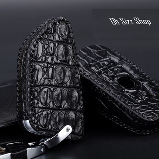 เคสรีโมทรถหนังจระเข้สุดเท่ BMW Thai Crocodile Leather Luxury Leather Key Case Key Sets ; BMW Key Sets F15, F30, New 5