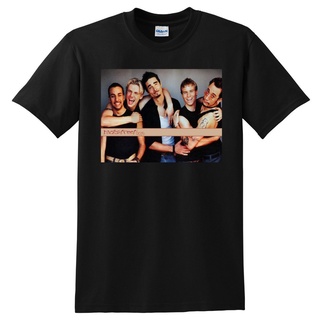 คอลูกเรือเสื้อยืดคอกลมเสื้อยืด โปสเตอร์ไวนิล พิมพ์ลาย BACKSTREET BOYS สไตล์ฮิปสเตอร์ สําหรับผู้ชายผ้าฝ้ายแท้