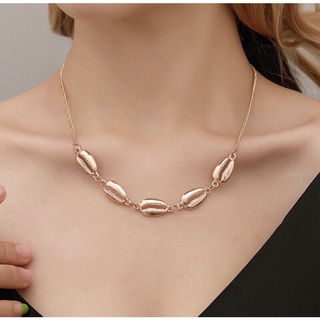 ‼️พร้อมส่ง‼️[N37] Shell Necklace (Gold)