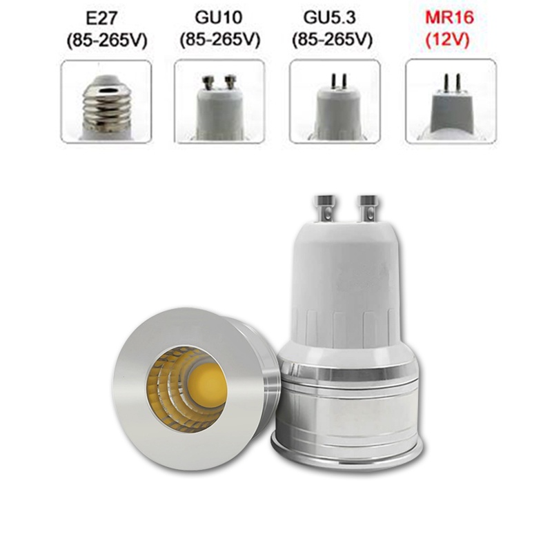 Gu10 GU5.3 E27 Spotlight 1W 3W 220V หลอดไฟ Led MR16 12V Beam มุม 30 องศาสําหรับ home ประหยัดพลังงานในร่มหลอดไฟสําหรับโคมไฟตั้งโต๊ะ