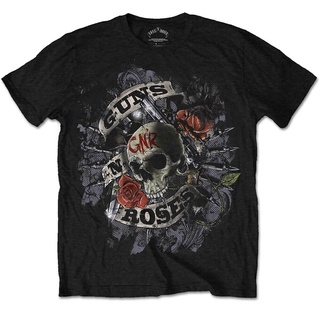 เสื้อยืดผ้าฝ้ายพิมพ์ลายแฟชั่น เสื้อยืด พิมพ์ลาย Guns N Roses Firepower