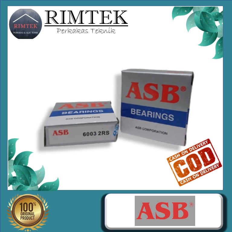 BEARING 6003 2RS ASB / LAHER / LAKER 6003 2RS ASB