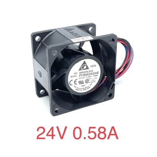 พัดลมDC24V 0.58A 60X60X38mm(FA10021)