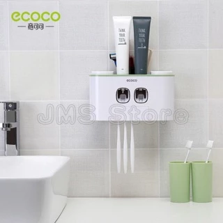 ecoco อุปกรณ์เก็บแปรงสีฟัน ที่บีบยาสีฟัน อัตโนมัติ E1802