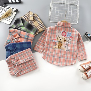 เสื้อเชิ้ตลายสก็อต แฟชั่น เด็ก มาใหม่ รุ่น YFCY