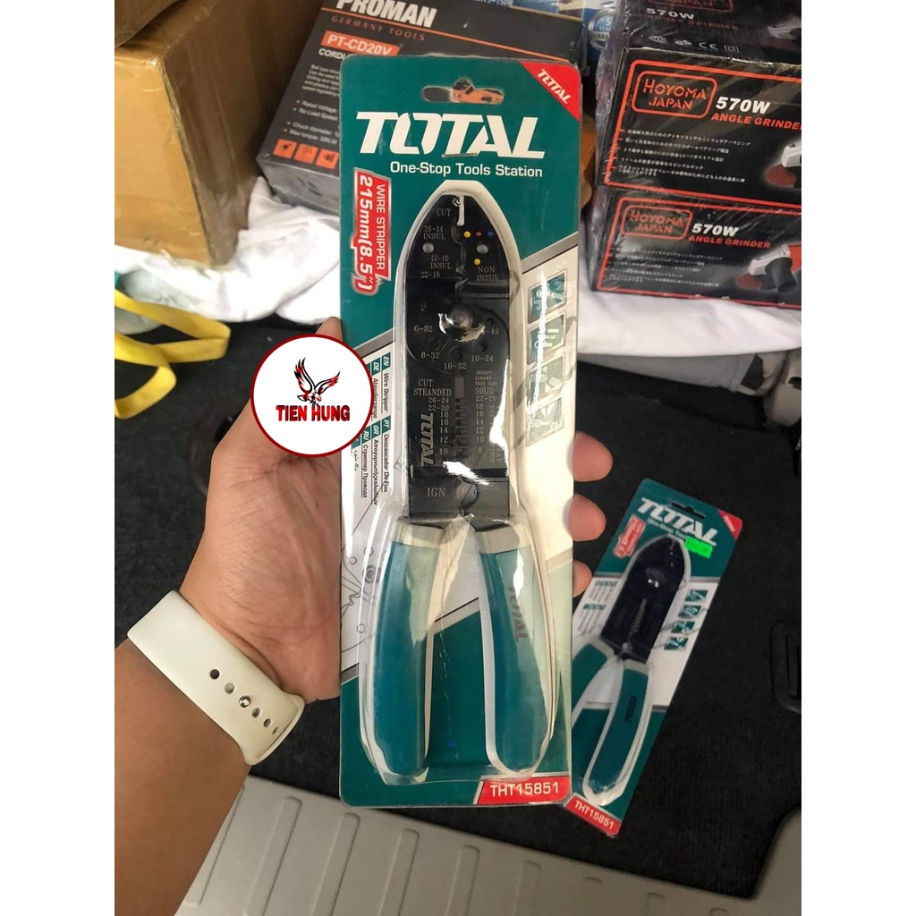 (64)8.5" (215mm) Total THT15851 คีมปอกสายไฟ (kh)