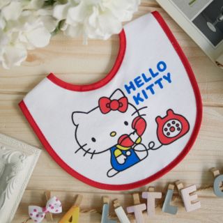 ผ้ากันเปื้อน Hello kitty มีกันน้ำด้านหลัง