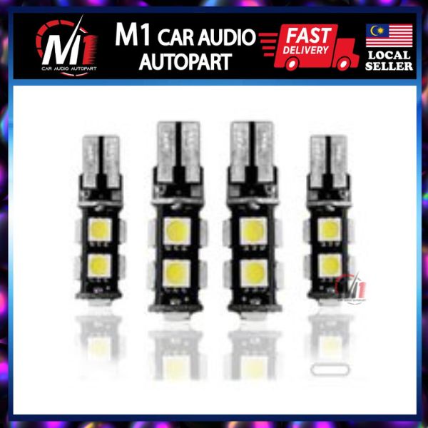 T10 9LED Can-bus BULB 5050 12V 1 pcs mentol LED มอเตอร์ atou kereta LED สีแดงสีฟ้าสีขาวสีเขียวสีฟ้าแ