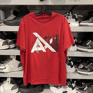 เสื้อยืดแขนสั้นลําลอง พิมพ์ลายโลโก้ Armani Exchange AX แฟชั่นฤดูร้อน สําหรับผู้ชาย