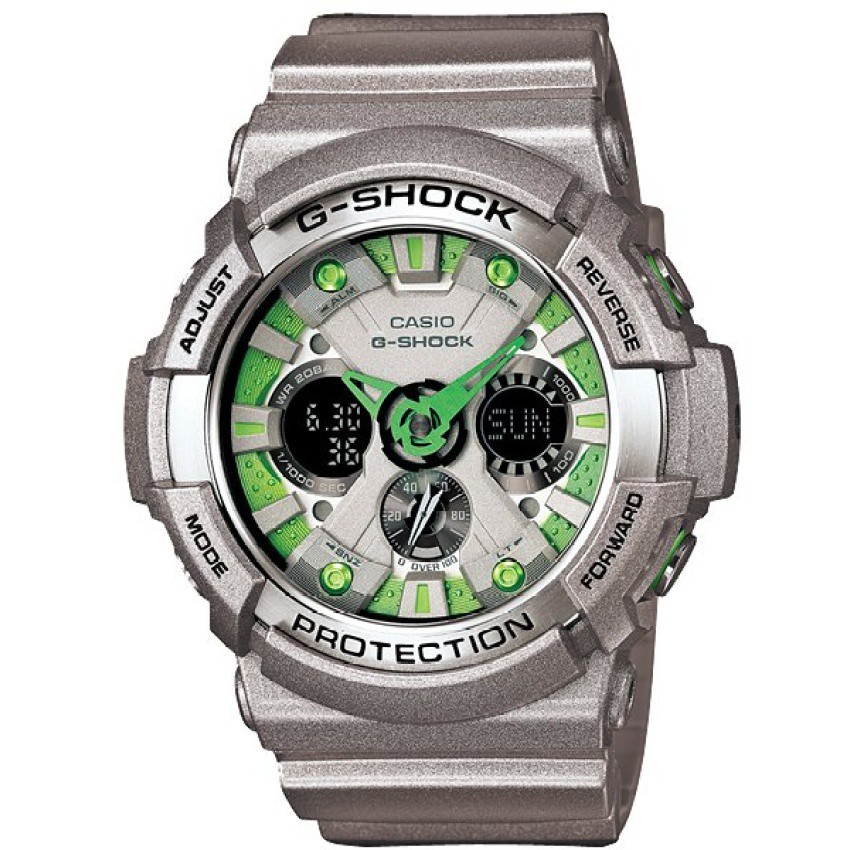 CASIO G-Shock Limited Edition นาฬิกาข้อมือ Silver สายเรซิน GA-200SH-8