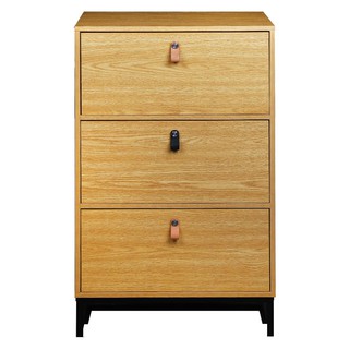 CHEST OF DRAWERS FURDINI FH001 NATURAL ตู้ 3 ลิ้นชัก FURDINI FH001 สี NATURAL ตู้เก็บของ เฟอร์นิเจอร์เอนกประสงค์ เฟอร์นิ