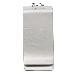 Beauty✽Metal Stainless Steel Money Clip Holder Cash Clamp Collar Clip Card Folder