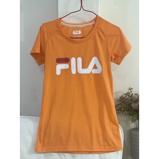 เสื้อยืดFILA ส้ม sz.s ใส่ได้ถึงm เสื้อแบรน เสื้อกีฬา