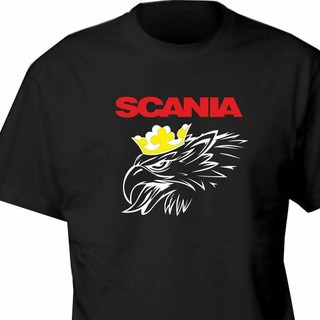 T-shirt  เสื้อยืด พิมพ์ลาย Scania T S Man V Lorry Truck Never Trucker Driver Evolution Hgv สําหรับผู้ชายS-5XL