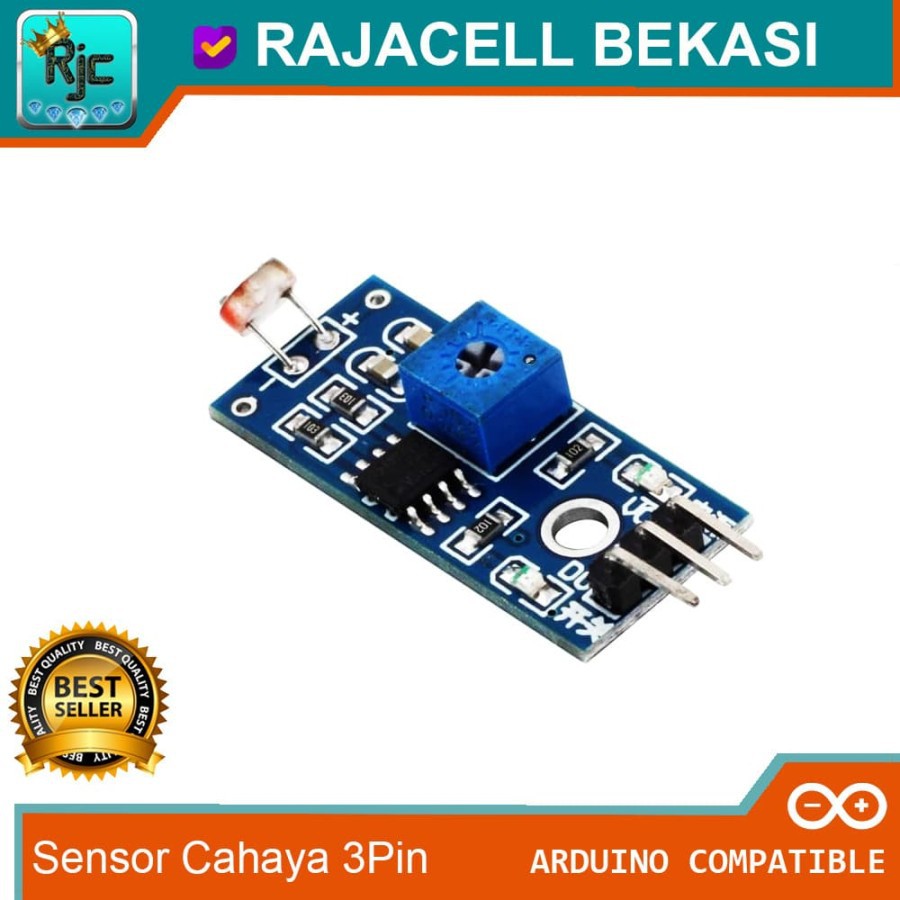 CAHAYA Photosensitive Sensor LDR โมดูลเซ็นเซอร์แสงสําหรับ Arduino