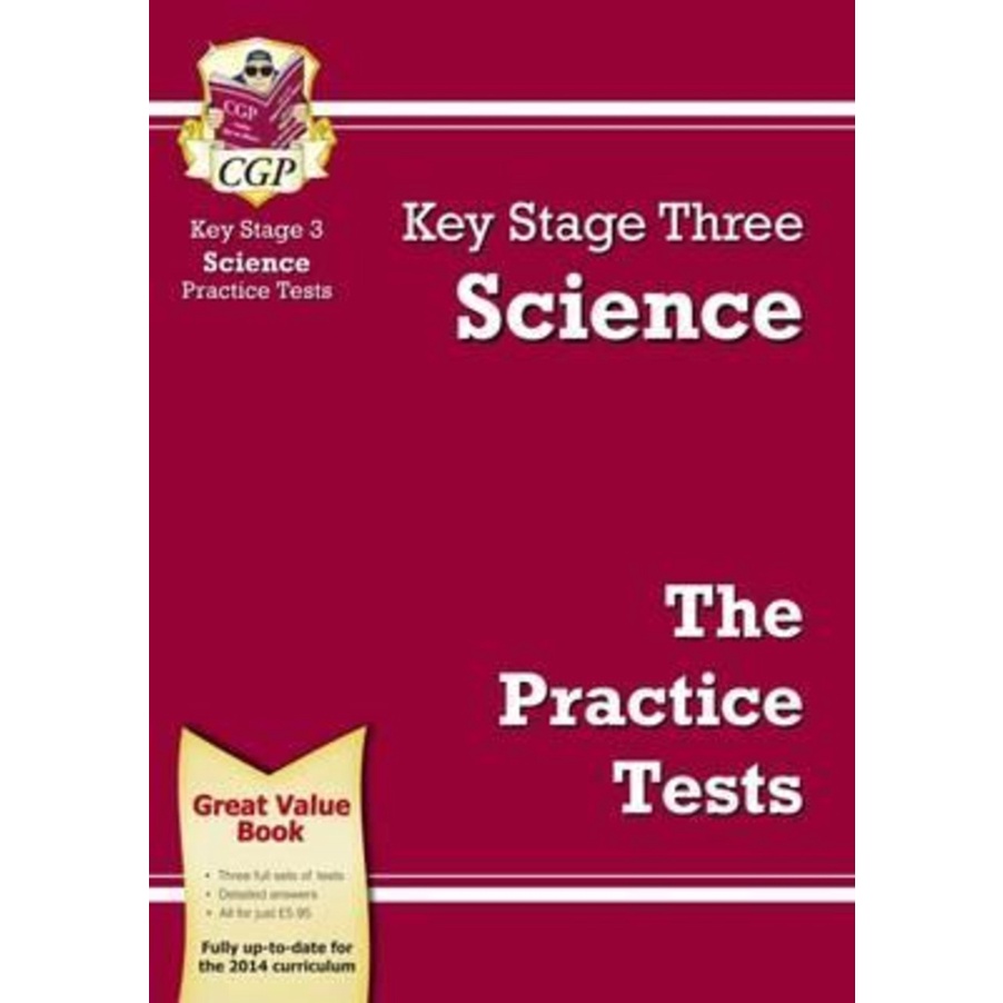 KS3 Science Practice Tests โดย CGP Books (ฉบับสหราชอาณาจักร ปกอ่อน)