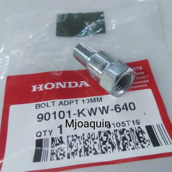 อะแดปเตอร์สลักเกลียวกระจกมองหลังสําหรับ Honda Scoopy eSP K93 Genio และ ADV ORIGINAL AHM 90101KWW640