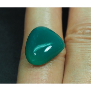 คาลซิโดนีสีเขียว (GreenChalcedony) 11.10 กะรัต (6369)