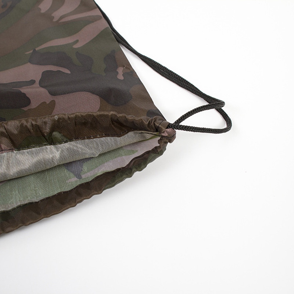 AUBREY1 Unisex Camouflage Drawstring Bag Fashion Oxford Bag Backpack Shoes Clothes Storage Riding Travel Small Outdoor Thicken Portable Sports Bag/Multicolor