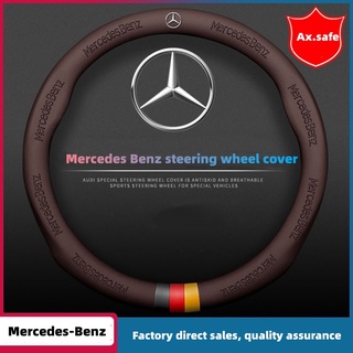 ปลอกหนังหุ้มพวงมาลัยรถยนต์ สําหรับ Mercedes-Benz AClass AClass EClass SClass EQA EQC GLA GLB GLC GLC Alcantara