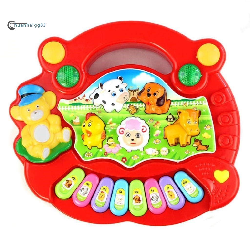 ღღEarly Education 1 Year Olds Baby Toy Animal Farm Piano Music  Developmental Toys Baby Musical Instrument for Children & | Shopee Thailand
