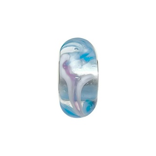 Moress Marble Glass Bead Light Blue